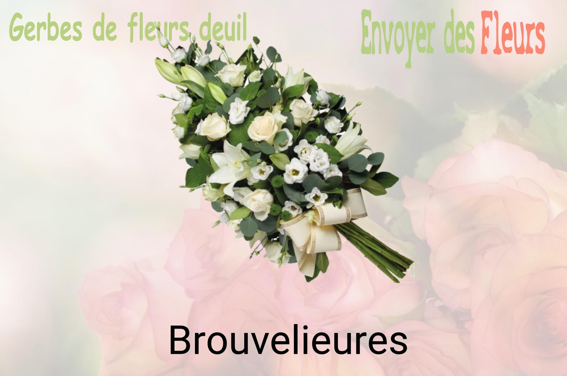 Gerbe de fleurs de deuil livrée à Brouvelieures